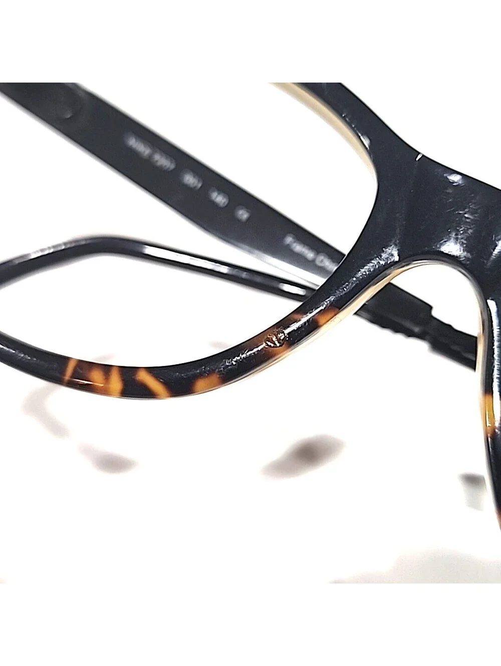 NIKE 7207 001 Black Tortoise Fade Oval Eyeglasses 52-17 140 Read